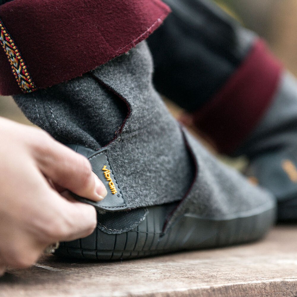 Vibram Furoshiki Herre Støvler Grå - Russian Felt Mid - 6173YUBGC